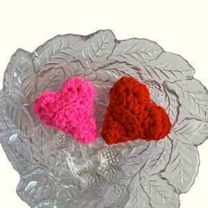 Hand Crafted Hearts Catnip Cat Toys Crocheted Potent Organic Yarn Interactive